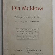DIN MOLDOVA. TABLOURI SI SCHITE DIN 1850 de WILHELM DE KOTZEBUE - IASI, 1920