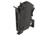 Terminal de &icirc;mbinare șine 0,2-4mm2 negru cu șurub 24V