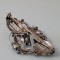 Brosa Biedermeier Aur 19K Cu Argint, Perla Si Diamant REDUCERE de sarbatori