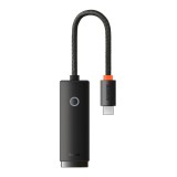 Placa Retea Baseus Lite, USB-C - RJ45, Negru WKQX000301