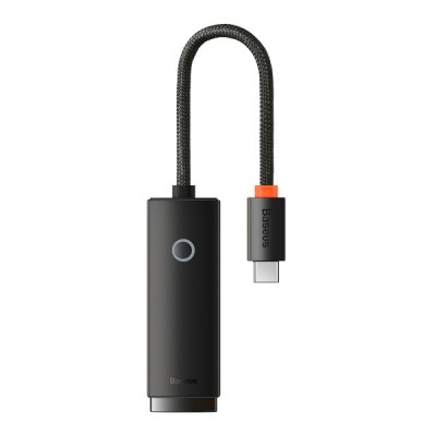 Placa Retea Baseus Lite, USB-C - RJ45, Negru WKQX000301 foto