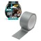 Banda adeziva intarita cu material BISON Grizzly Super Strong gri 10m