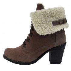 Botine dama, din piele naturala, marca Le Scarpe, 9000-2677-03-85, bej 39 foto