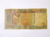 Guineea 5000 Francs 1998,bancnota din imagini la cel mai mic preț