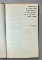OXFORD ADVANCED LEARNER &#039;S DICTIONARY OF CURRENT ENGLISH by A.S. HORNBY , 1974