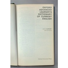 OXFORD ADVANCED LEARNER &#039;S DICTIONARY OF CURRENT ENGLISH by A.S. HORNBY , 1974