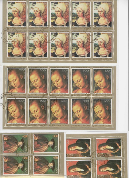COMORE- LOT DE BLOCURI DE 4, 6 , 10 SI 12 MARCI