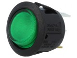 Rocker Switch ON-OFF 10A 250VAC 24VDC Green