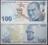 TURCIA 100 LIRE 2009 ( 2025 ) prefix H , UNC [1] P- NEW ( P-226f ) , necirculata , Semn Guvernator : Fatih Karahan , Viceguvernator : Hatice Karahan