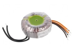 Transformator toroidal 80VA 115VAC 12V 12V cu cabluri