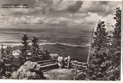 CPIB 22695 - CARTE POSTALA - MASIVUL POSTAVARUL VEDERE SPRE POIANA BRASOV, RPR foto