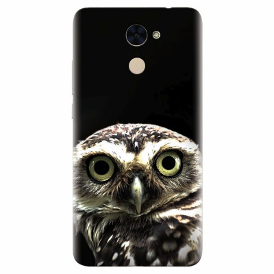 Husa silicon pentru Huawei Nova Lite Plus, Owl In The Dark foto
