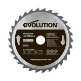 Panza circular pentru taiat lemn, pentru fierastraie circulare Evolution 210mm, &Oslash;210 x 25.4 mm, 30 de dinti TCT