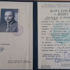 M3 C18 - 1964 - Diploma absolvire - Facultatea de filozofie