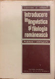 Introducere in lingvistica si filologia romaneasca Probleme, bibliografie