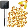 Instalatie Solara Albinute 50 LED Alb Cald, 6.5m, Exterior, 2 Moduri, Senzor Lumina, IP44