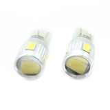 Set 2 Becuri LED Auto Carguard T10 12V 2.5W, Iluminare Interior/Portbagaj, 180 Lumeni, High Power