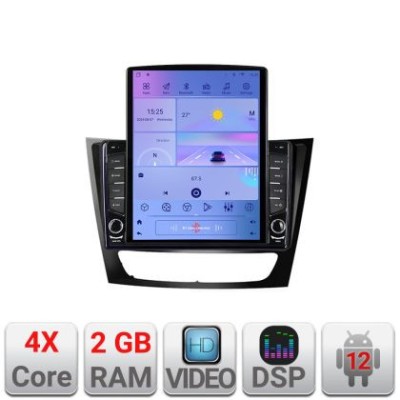 Navigatie Mercedes W211 W219 K-090 ecran tip TESLA 9.7&amp;quot; cu Android Radio Bluetooth Internet GPS WIFI 2+32 DSP Quad Cor CarStore Technology foto