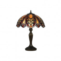 Lampa Tiffany din bronz cu motive florale TF-111 foto