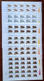 TIMBRE ROMANIA LP1425/1997-Animale cu blană pretioasa -Set 6 coli 25 timbre MNH