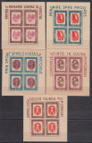 ROMANIA 1946 LP 197 a TINERETUL PROGRESIST BLOCURI DE 4 MNH