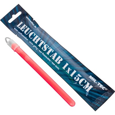 Baton Luminos LEUCHTSTAB 1x15cm Rosu Mil-Tec foto