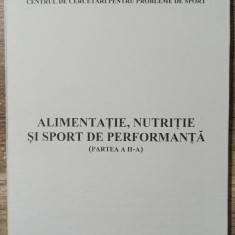 Alimentatie, nutritie si sport de performanta (partea II)// 2001, uz intern