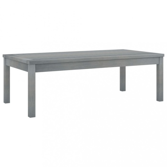 vidaXL Măsuță de cafea, gri, 100 x 50 x 33 cm, lemn masiv de acacia 311828