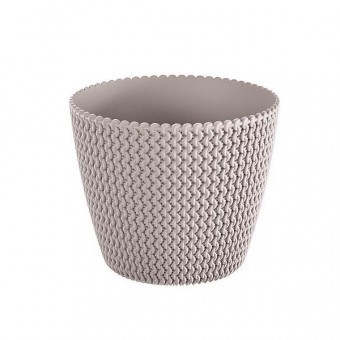 Ghiveci decorativ Prosperplast Mocca, diametru 22cm, inatime 18.4cm