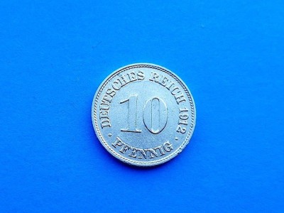 10 Pfennig 1912 Lit. D - Germania-XF+ foto