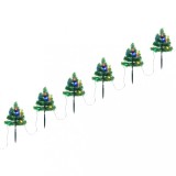 VidaXL Brazi de Crăciun de alee, 6 buc., LED-uri multicolore 45 cm PVC