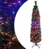 VidaXL Pom de Crăciun artificial subțire cu suport 150 cm fibră optică