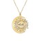 Ceres - Colier personalizat Soare si Luna din argint 925 placat cu aur galben 24K