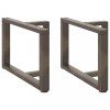 VidaXL Picioare pentru măsuță de cafea &icirc;n formă de T, 2 buc., negru, 60x25x(42-43) cm, oțel 4013035