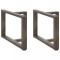 vidaXL Picioare pentru măsuță de cafea &icirc;n formă de T, 2 buc., negru, 60x25x(42-43) cm, oțel 4013035