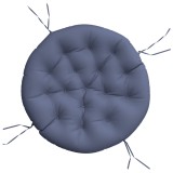 Cumpara ieftin Perna rotunda, bleumarin, &Oslash; 100 x11 cm, tesatura Oxford