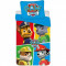 Set lenjerie pat copii SunCity Paw Patrol, 100 x 135 cm, bumbac, 2 piese, Albastru