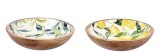 Cumpara ieftin Set 2 boluri lemn multicolor Yari 30 x 7 cm