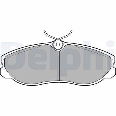 DELPHI LP847 set placute frana,frana disc foto