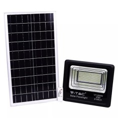 Reflector led 40w 4000k cu incarcare solara foto