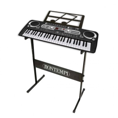 Orga electronica profesionala cu 54 de clape digitale Bontempi si suport metalic foto