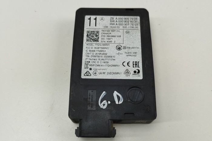 Modul de control unghi mort MERCEDES-BENZ E W213 2020 OEM: A0009057908,A0009026037,A0009017503 30640040