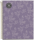 Caiet A5 120 file matematica Garden Purple, MiquelRius