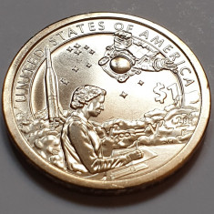 Monedă 1 Dollar 2019 USA Sacagawea, American Indians Space Program, unc