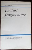 ION POP - LECTURI FRAGMENTARE,1983 (Goga/Arghezi/Blaga/Botta/Ionesco/Aurel Rau+)