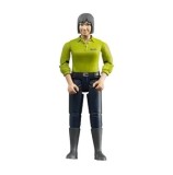 Jucarie Bruder, bworld - Figurina femeie cu pantaloni albastru inchis