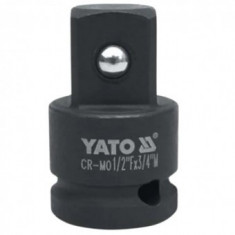 Adaptor de impact Yato YT-1067, 1/2"F la 3/4"M, Cr-Mo