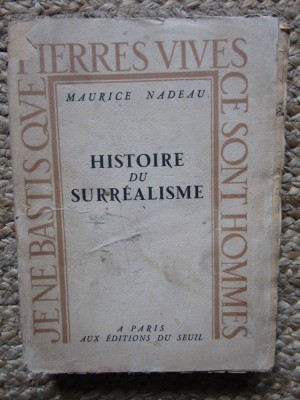 MAURICE NADEAU -HISTOIRE DU SURREALISME ,1946 foto