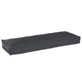 vidaXL Perna pentru Palet pentru Bancă Neagră 120x40x8 cm Material Oxford