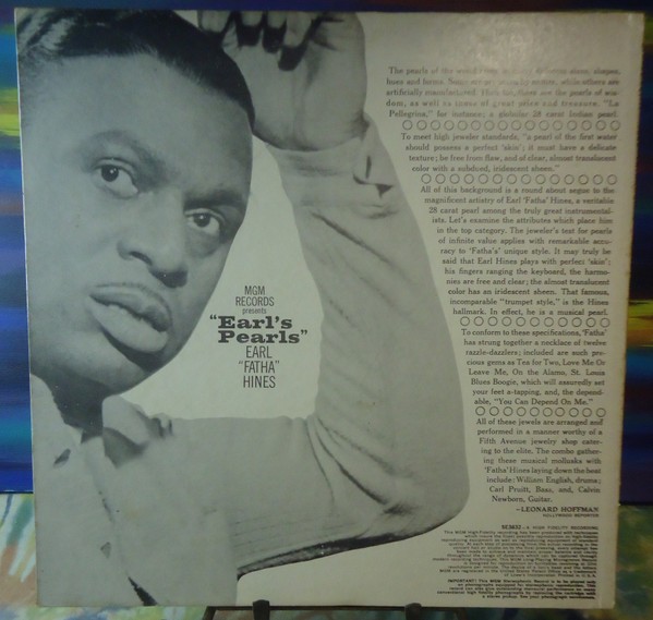 Vinil Earl &quot;Fatha&quot; Hines &lrm;&ndash; Earl&#039;s Pearls (VG)